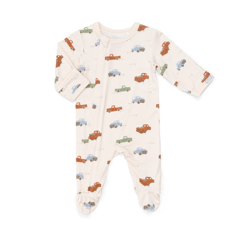 Pyjama En Modal Whisper À Imprimer De Camions Avec Pieds