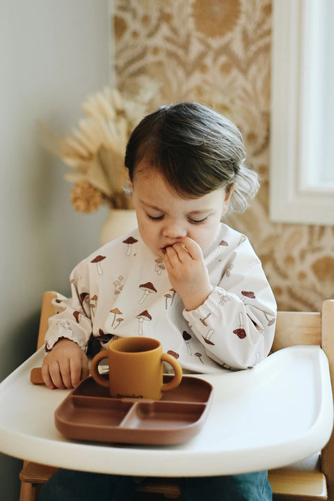 Bavoir Manche Longue Champignons