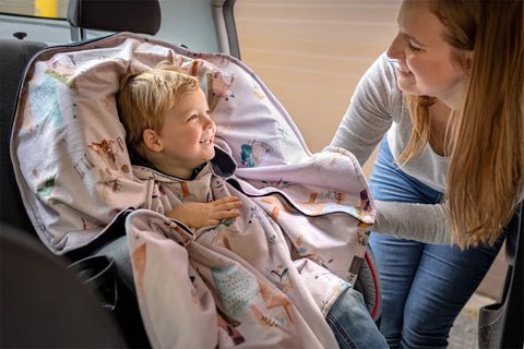 Poncho Pour L’auto Animaux Beige