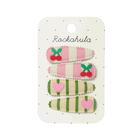 Ensemble Barrettes Cherry Kiss Fabric