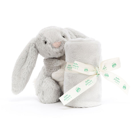 Peluche I Am Bashful Grey Bunny Soother