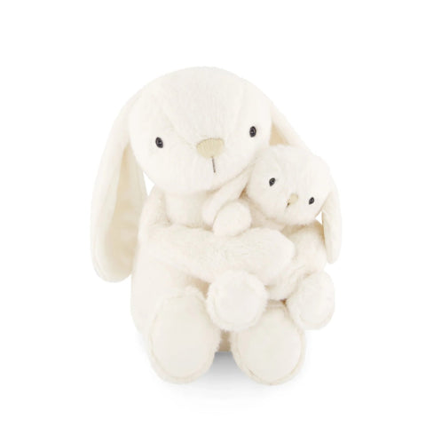 Peluche Frankie Le Lapin Câlin Et Son Bébé - Marshmallow