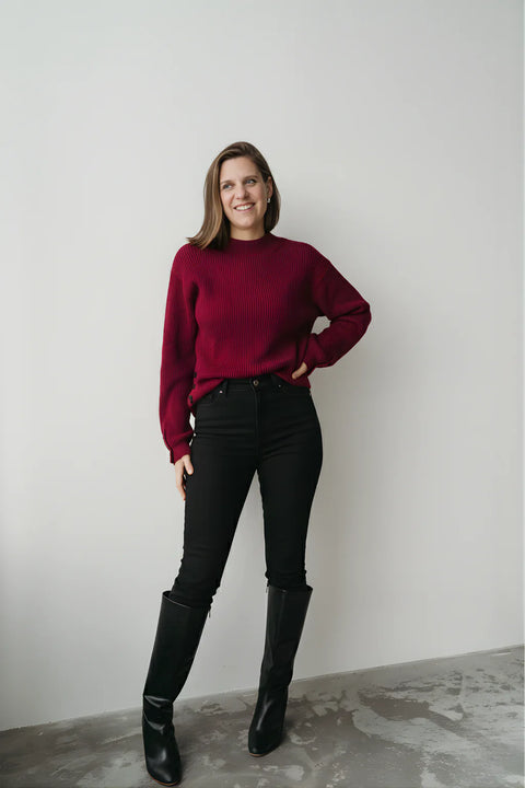 Pull Emilie Bordeaux