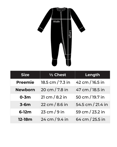 Pyjama Bambou Avec Pieds Prairies de Printemps