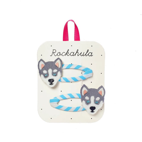 Ensemble Barrettes Husky Dog