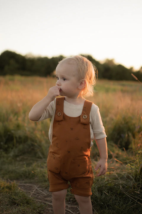 Salopette Évolutive Caramel Motif Country