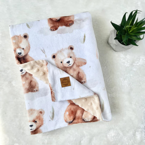 Couverture En Minky Oursons Mignons