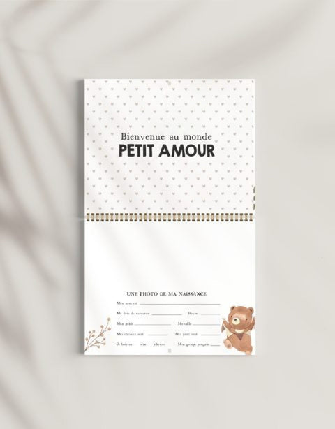 Calendriers de première année de bébé - Petit Ourson