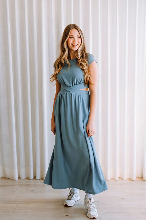 Robe Longue Juliet Bleu Niagara