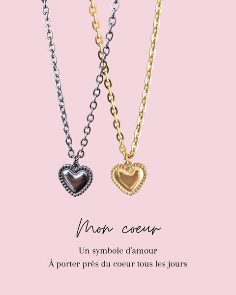 Collier Mon Coeur Enfant Argent