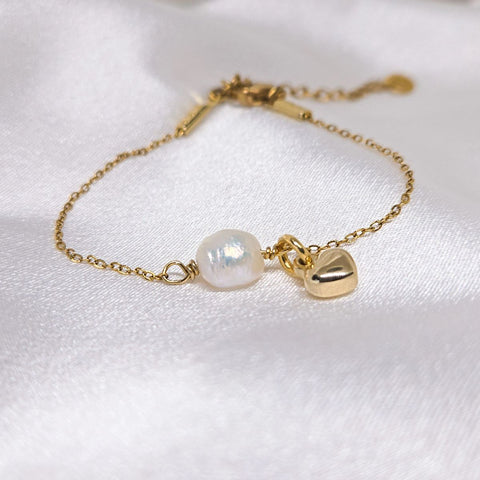 Bracelet Adulte Coeur Vaillant Or