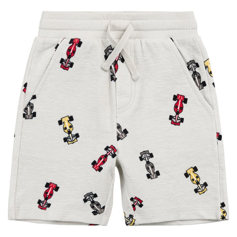 Short Gris À Imprimé Voitures De Course