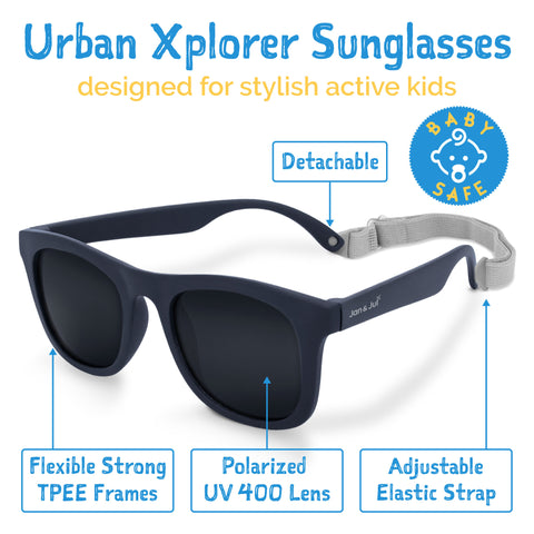 Lunettes De Soleil Bear Polarisées Noires À Verres Noirs