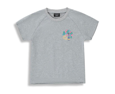 T-Shirt Marguerite Gris Enfant