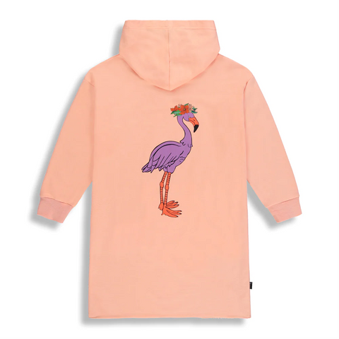 Poncho Flamingo Tropical Peach Enfant