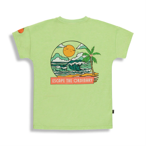 T-Shirt Sunset Vert Patina Enfant
