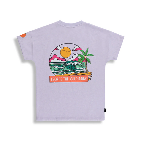 T-Shirt Sunset Lilas Enfant